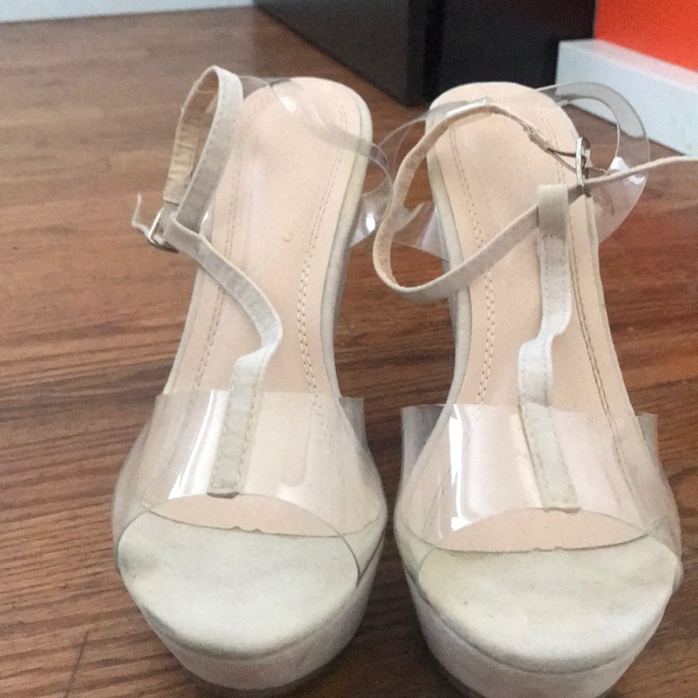Lola Shoetique Clear Wedges